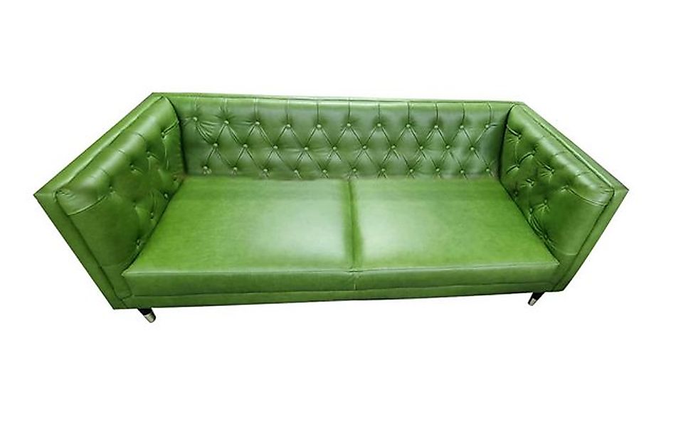 JVmoebel Chesterfield-Sofa Chesterfield Sofa 3 Sitzer Grün Couch Garnitur L günstig online kaufen