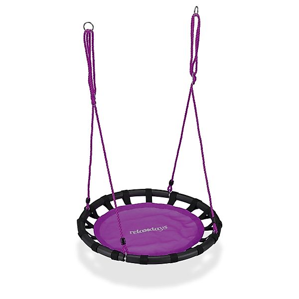 relaxdays Nestschaukel 80cm, Lila günstig online kaufen