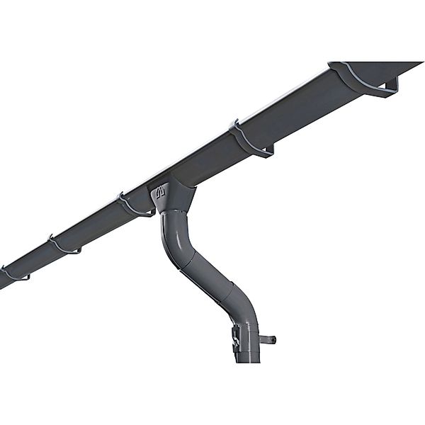 Skan Holz Regenrinnen-Set für Pavillon Nice 3 Stahl verzinkt u. Anthrazit günstig online kaufen