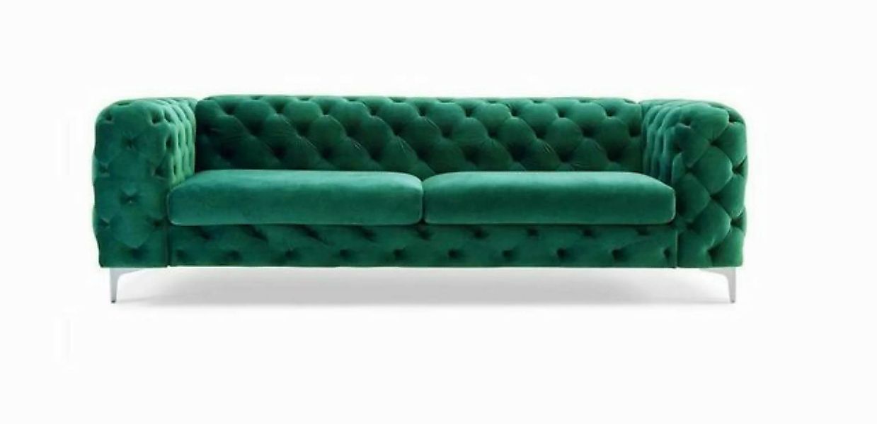 JVmoebel Chesterfield-Sofa Luxus Textil Chesterfield Dreisitzer Modernes De günstig online kaufen