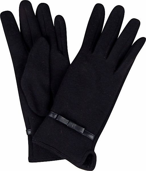Capelli New York Strickhandschuhe, mit Zierschleife, Metall-Logo, Feinstric günstig online kaufen