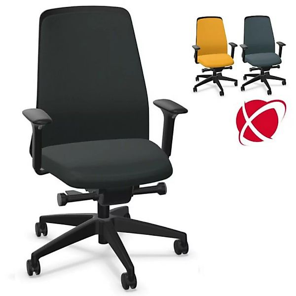 Interstuhl EVERYis1 EV361 FLEXTECH Bürostuhl schwarz mit Chillback Rückenle günstig online kaufen
