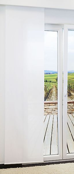 LYSEL® Schiebegardine Plain, (1 St), halbtransparent, günstig online kaufen
