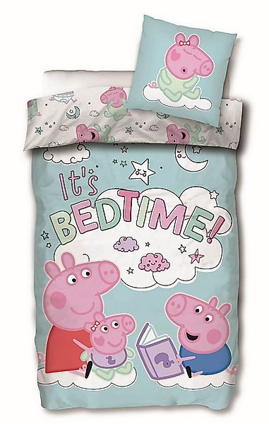 SkyBrands Bettwäsche Peppa Wutz "Bedtime" - Bettwäsche-Set, 135x200 & 80x80 günstig online kaufen