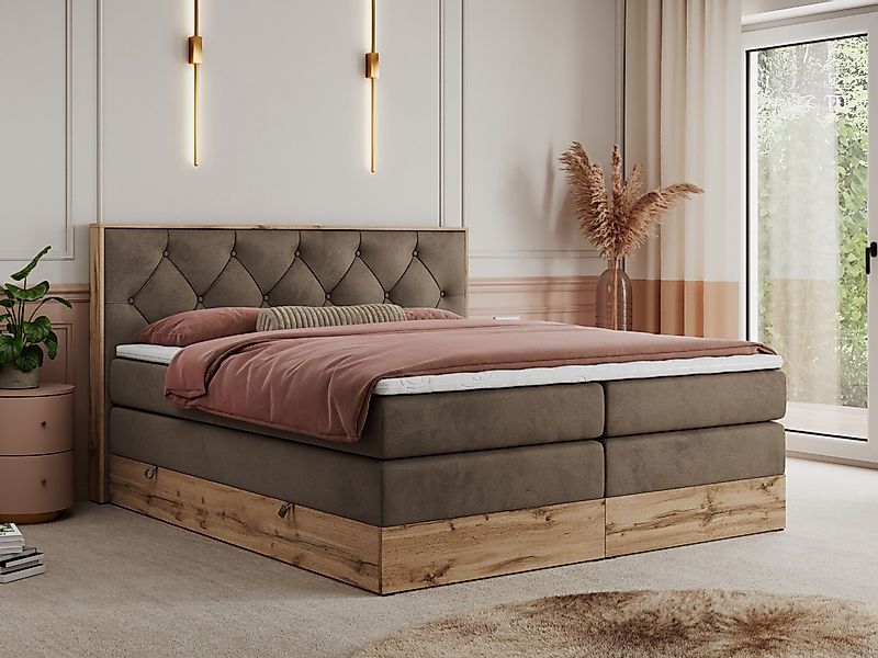 MKS MÖBEL Boxspringbett VENETO KING (Doppelbett, günstig online kaufen