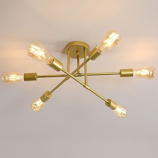 Goeco Deckenleuchte LED-Kronleuchter, Retro-Kunstdesign, für Loft-Restauran günstig online kaufen