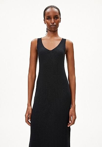 Armedangels Strickkleid LINEN BLEND Strickkleid aus Leinen-Mix V-Ausschnitt günstig online kaufen