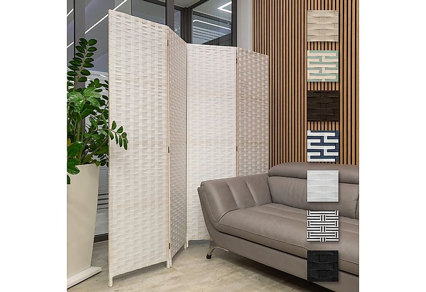 Hexim Raumteiler, Paravent 180x180 cm - Trennwand 4-teilig klappbar für Inn günstig online kaufen