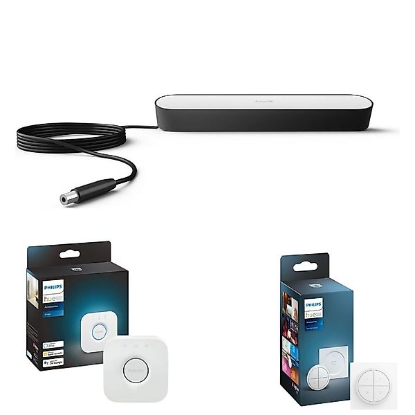 Philips Hue Play White & Color Ambiance Tischleuchte Schwarz inkl. Netzteil günstig online kaufen