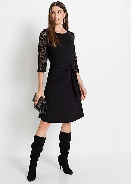 bonprix Jerseykleid "Jerseykleid" für modernen Look, aus Polyester und Elas günstig online kaufen