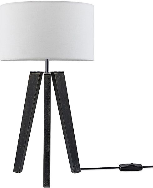 Paco Home Tischleuchte »Canvas uni Color«, 1 flammig, Leuchtmittel E27   oh günstig online kaufen