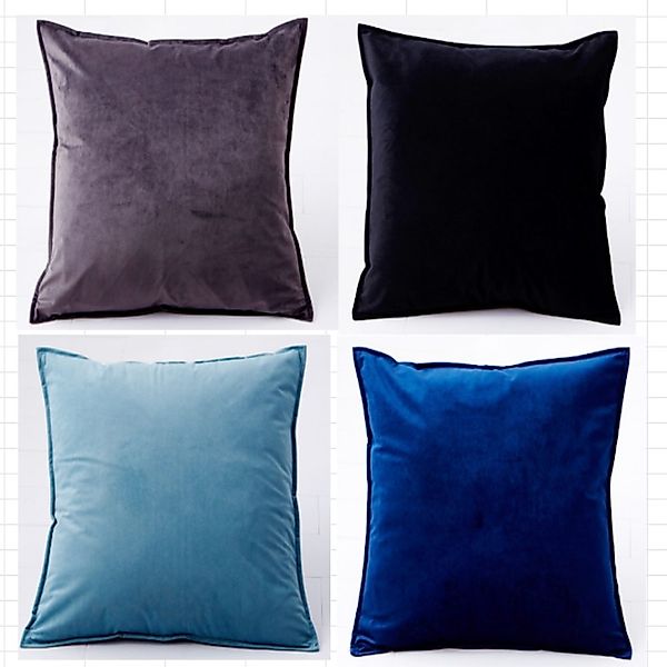 RWEUOQ Kissenbezüge 4 Samt Kissenbezug 40x40cm günstig online kaufen