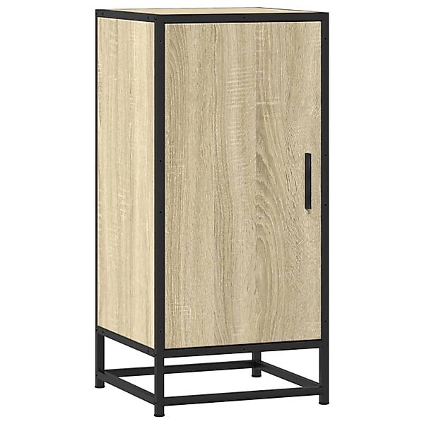 vidaXL Sideboard Sonoma-Eiche 35,5x35x76 cm Holzwerkstoff und Metall 848940 günstig online kaufen