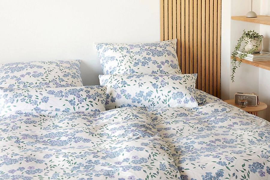 elegante Mako Jersey Bettwäsche Sleeping Beauty bleu günstig online kaufen