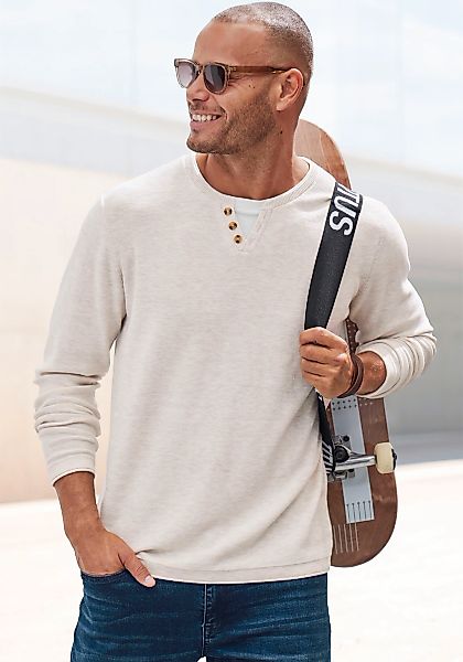 H.I.S Strickpullover, Pullover mit hochwertiger Halslochverarbeitung in dou günstig online kaufen