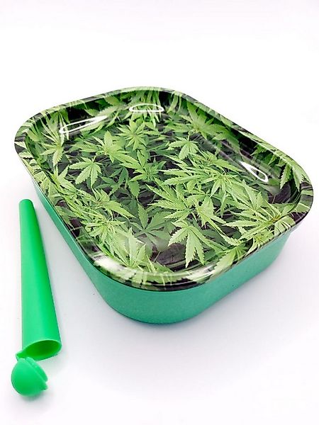 meytrade Aufbewahrungsbox mit Tablett aus Metall Cannabis Rolling Tray Behä günstig online kaufen