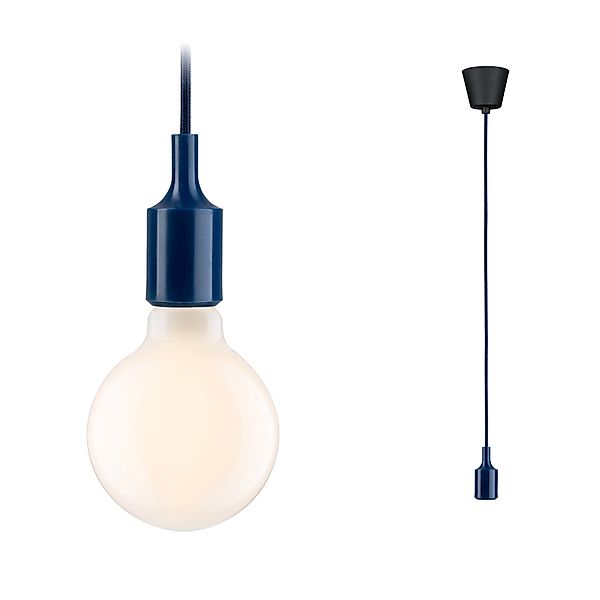 Paulmann "Neordic Pendelleuchte Ketil E27 max. 60W Nachtblau/Schwarz dimmba günstig online kaufen