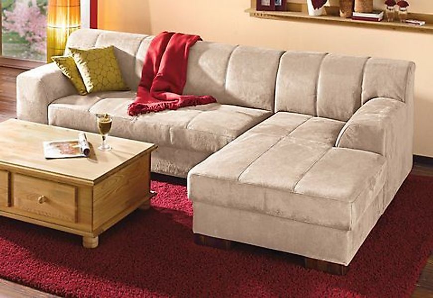 Home affaire Ecksofa "Falk klare Linien, elegant und zeitlos, L-Form", mit günstig online kaufen