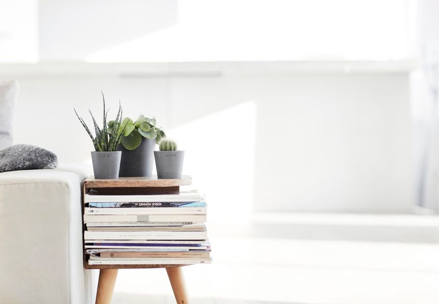 ECOPOTS Blumentopf AMSTERDAM Mini Grey, BxTxH: günstig online kaufen