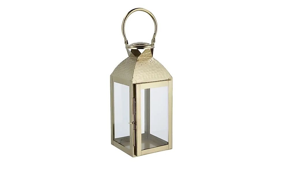 Laterne   ¦ gold ¦ Metall,Glas ¦ Maße (cm): B: 15 H: 33 T: 14.5 Accessoires günstig online kaufen