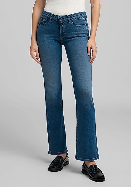 Replay Bootcut-Jeans "NEW LUZ" mit gesticktem R an der Gesäßtasche günstig online kaufen