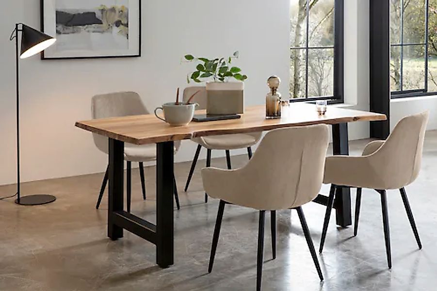 SalesFever Esstisch »Minimalistischer Tisch« Geölt und doppelt gewachstes M günstig online kaufen