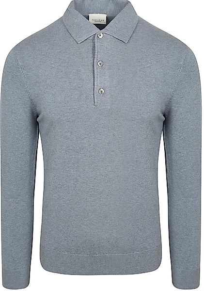 Profuomo Longsleeve Poloshirt Luxury Basic Blau - Größe XL günstig online kaufen