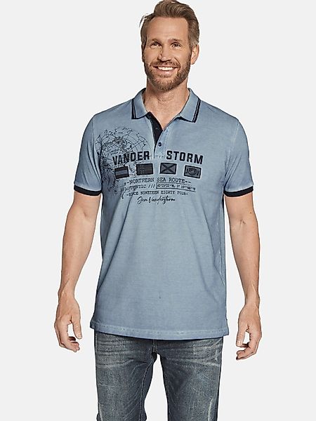 Jan Vanderstorm Poloshirt ANTHONIS mit seitlichen günstig online kaufen