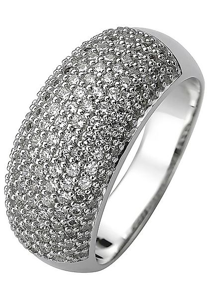 JOBO Fingerring Ring Statement 11 mm breit, 925 Silber mit 158 Zirkonia günstig online kaufen