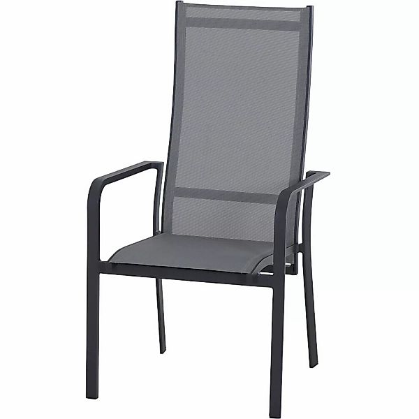 Siena Garden Sessel Carlton Dining Move 63 cm x 60 cm x 113 cm Dunkelgrau günstig online kaufen