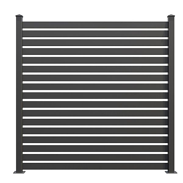 GroJa Steckzaun Lumino Edge 180 cm x 180 cm Anthrazit günstig online kaufen