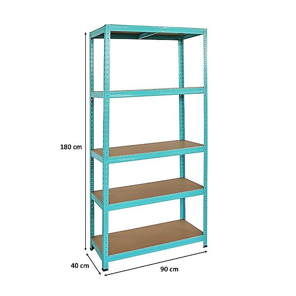 PROREGAL® Schwerlastregal 180x90x40cm Fachlast 175kg 5 günstig online kaufen