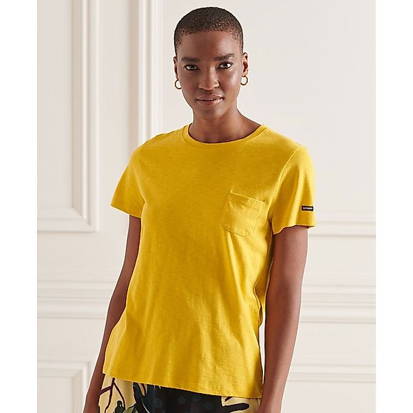 Superdry Studios Pocket Kurzärmeliges T-shirt XL Sulphur Yellow günstig online kaufen