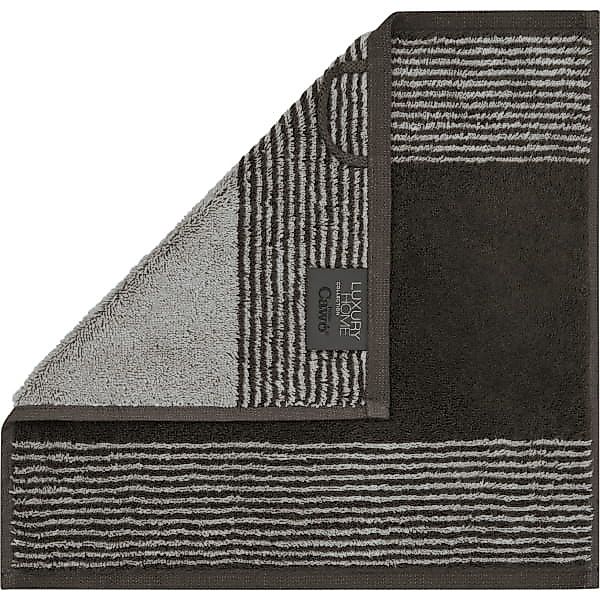 Cawö Handtücher Luxury Home Two-Tone 590 - Farbe: basalt - 73 - Seiflappen günstig online kaufen