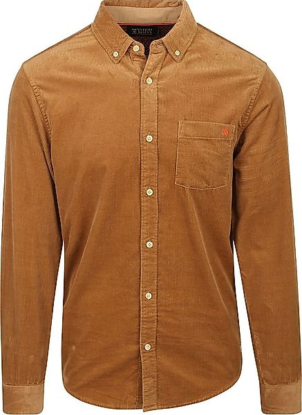 Scotch and Soda Cordhemd Braun - Größe M günstig online kaufen