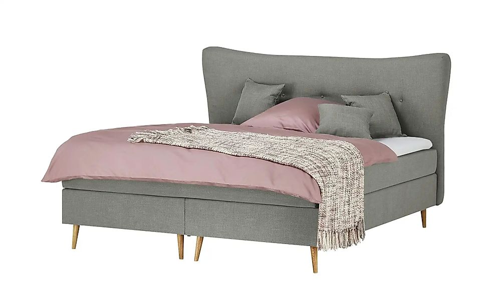Boxspringbett  Ferill ¦ grau ¦ Maße (cm): B: 157 H: 122 Betten > Einzelbett günstig online kaufen