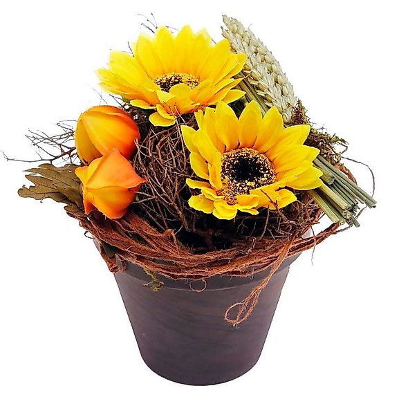 CreaFlor Home Dekokranz Herbstfloristik, Farbe: Gelb, günstig online kaufen