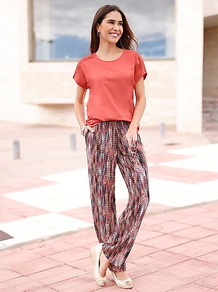 Sieh an! Jerseyhose Druckhose Innenbeinlänge ca. günstig online kaufen