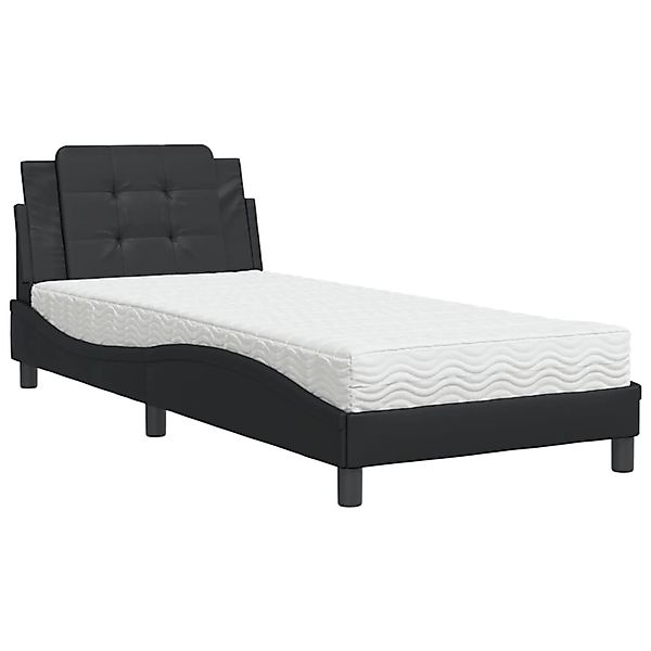 vidaXL Bettgestell ohne Matratze Zadar Schwarz 90x190 cm Kunstleder 3208831 günstig online kaufen