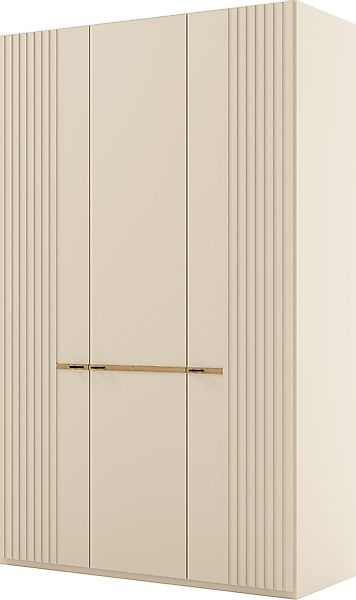 Musterring Kleiderschrank "Isabelle" Lamellen in Eiche, Griffe in schwarz, günstig online kaufen