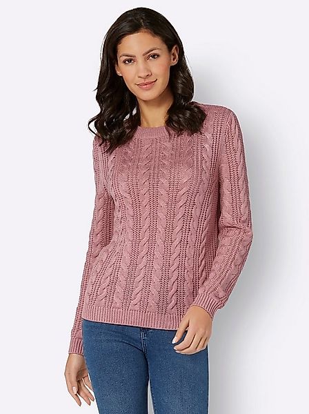 Sieh an! Strickpullover Rundhalspullover . günstig online kaufen