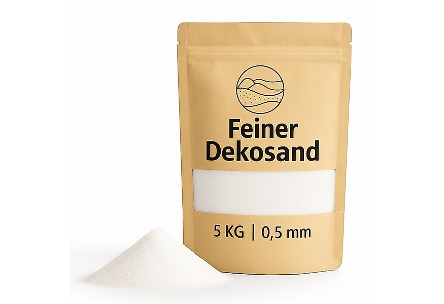 matches21 HOME & HOBBY Deko-Granulate Deko-Sand 5 KG weiß Ø 0,5 mm Vasen Gl günstig online kaufen