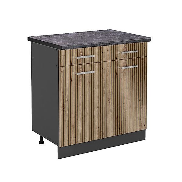 Vicco Unterschrank R-Line, Artisan-Eiche/Anthrazit, 80 cm, günstig online kaufen