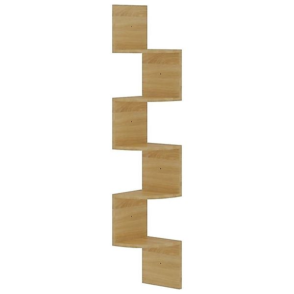 vidaXL Regal Wand-Eckregal Sonoma-Eiche 19x19x123 cm günstig online kaufen