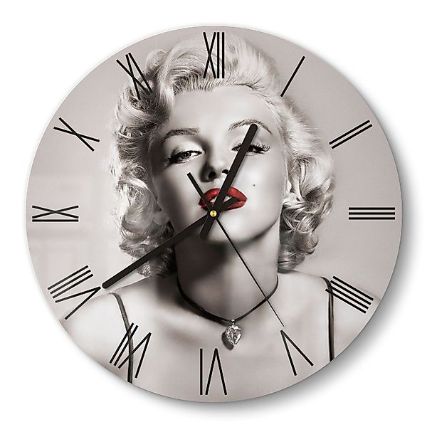 DEQORI Wanduhr 'Elegante Marilyn Monroe' (Glas günstig online kaufen