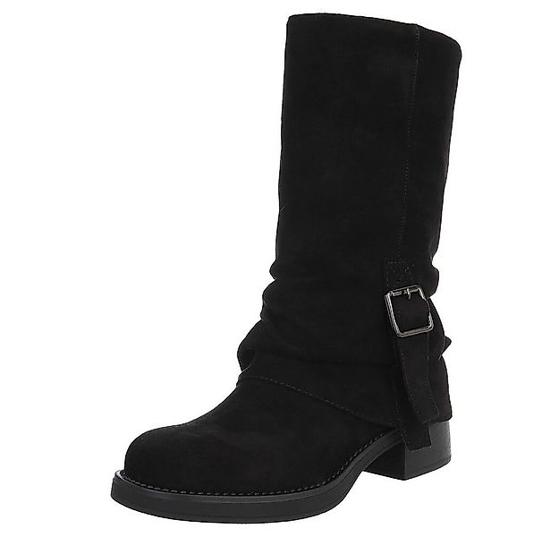 Ital-Design Damen Stiefel mit Schnalle – Komfortabel und Elegan Westernstie günstig online kaufen