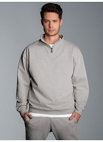 Trigema Sweatshirt TRIGEMA Troyer in bequemer Sweat-Qualität günstig online kaufen