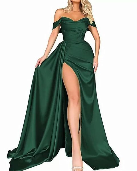 RUZU UG Abendkleid Sommerkleid, sexy One-Shoulder-Spitzenschlitzkleid, bode günstig online kaufen