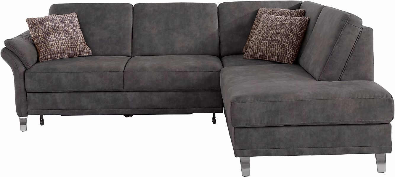 sit&more Ecksofa »Clio L-Form«, wahlweise mit Bettfunktion und Bettkasten, günstig online kaufen
