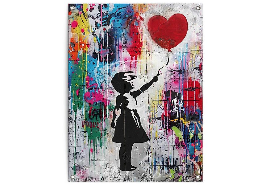 Reinders! Poster Balloon Girl Grafitti günstig online kaufen